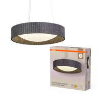 OSRAM DECOR Viltcilinder Hanglamp Donkergrijs, 28W, 830mm