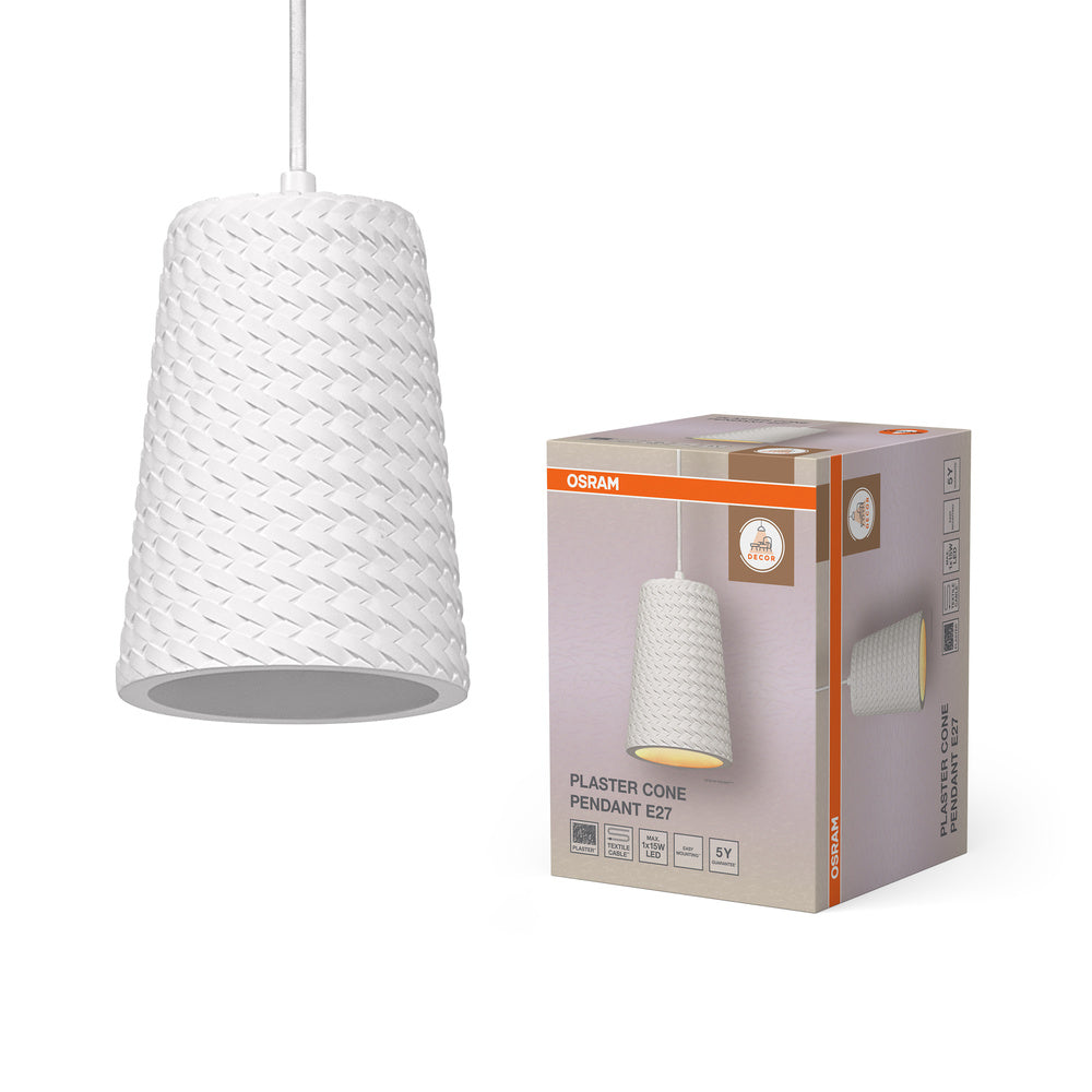 OSRAM DECOR Gipsen hanglamp, E27, 200 mm
