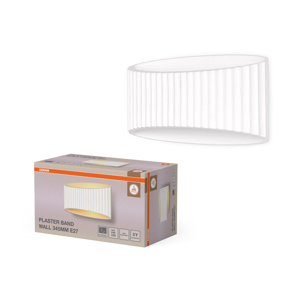 OSRAM DECOR Wandlamp met gipsen band 290 1xE27 Wit