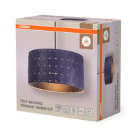 OSRAM DECOR hanglamp Decor Viltweefsel grijs, E27, 380 mm