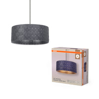 OSRAM DECOR Hanglamp Decor Viltweefsel donkergrijs, 3xE27