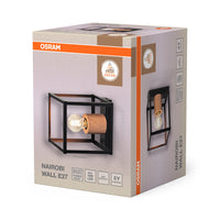 OSRAM DECOR Nairobi wandlamp, zwart, E27 fitting.