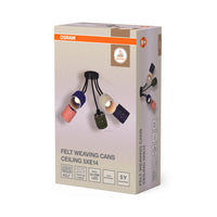 OSRAM DECOR Plafondlamp Decoratie Vilt Geweven Inbouwspots, 5xE14