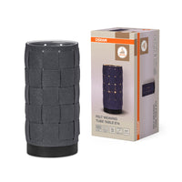 OSRAM DECOR tafellamp Decor Vilt Weefbuis grijs, E14