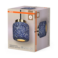 OSRAM DECOR Terazzo Ball Pendelleuchte Blau, GU10