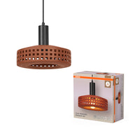 OSRAM DECOR Clay Windows hanglamp, bruin, E27