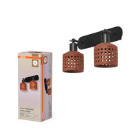 OSRAM DECOR Clay Windows wandlamp, bruin, 2 lampen, E27