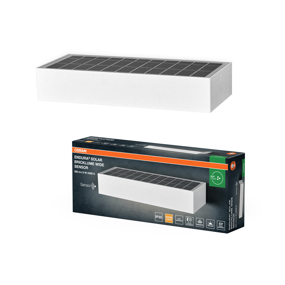 OSRAM ENDURA STYLE BRICKLUME Solar Wandlamp, 6W, wit
