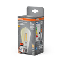 OSRAM Matter SMART+ LED-lamp dimbaar (voorheen 60W) 6W / 2700K warm wit E27
