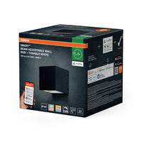 OSRAM Matter SMART+ Beam Wandleuchte, RGB+, TW, 8W, 3000-6500K, Schwarz