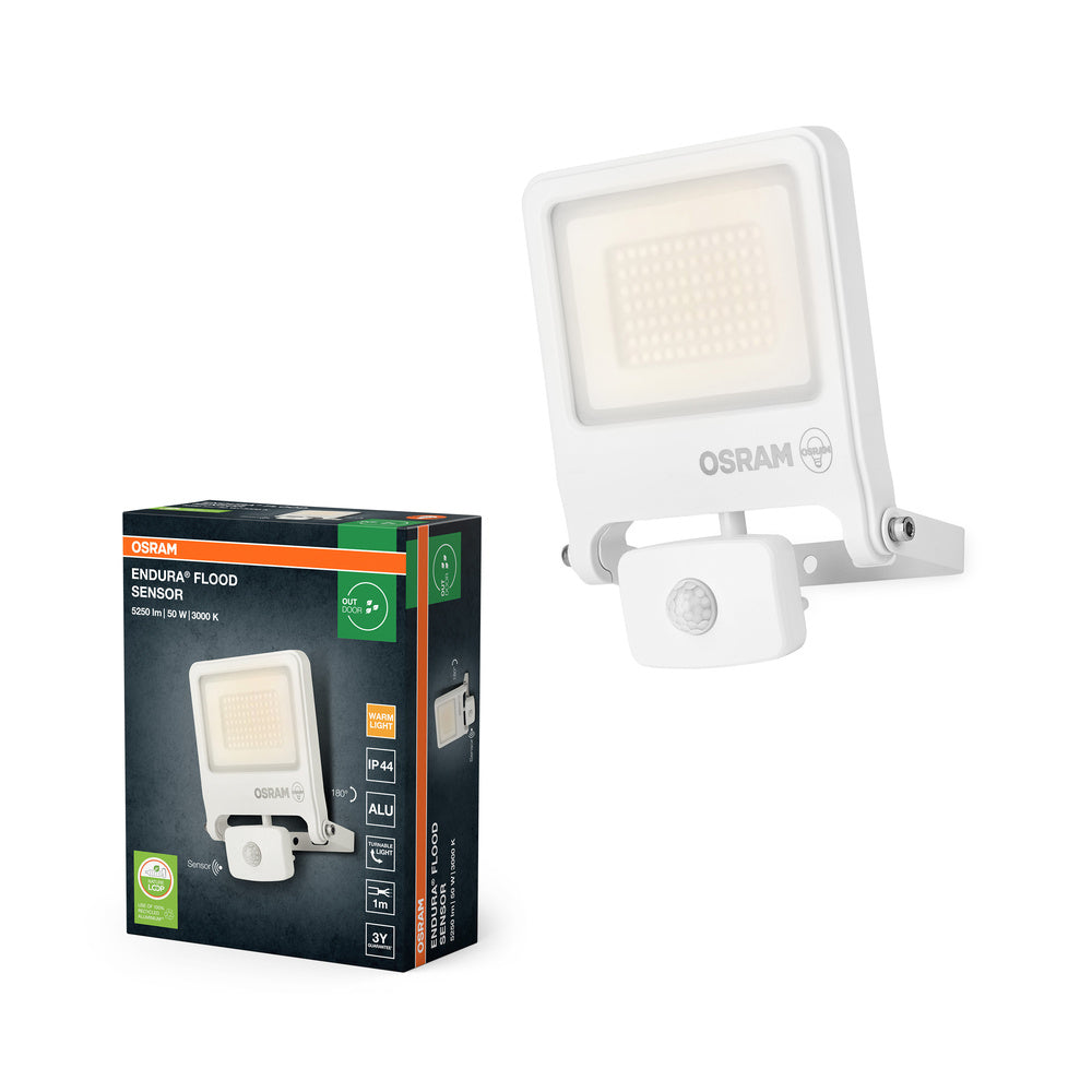 OSRAM ENDURA® FLOOD Sensor Warm Wit 50 W 3000 K WT