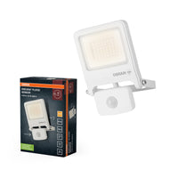 OSRAM ENDURA FLOOD PC 30W LED-Fluter mit Sensor, 3000K warmweiß, 3000 Lumen, IP44 weißes Flutlicht IR-Sensor, Lux-Einstellung 2-1000