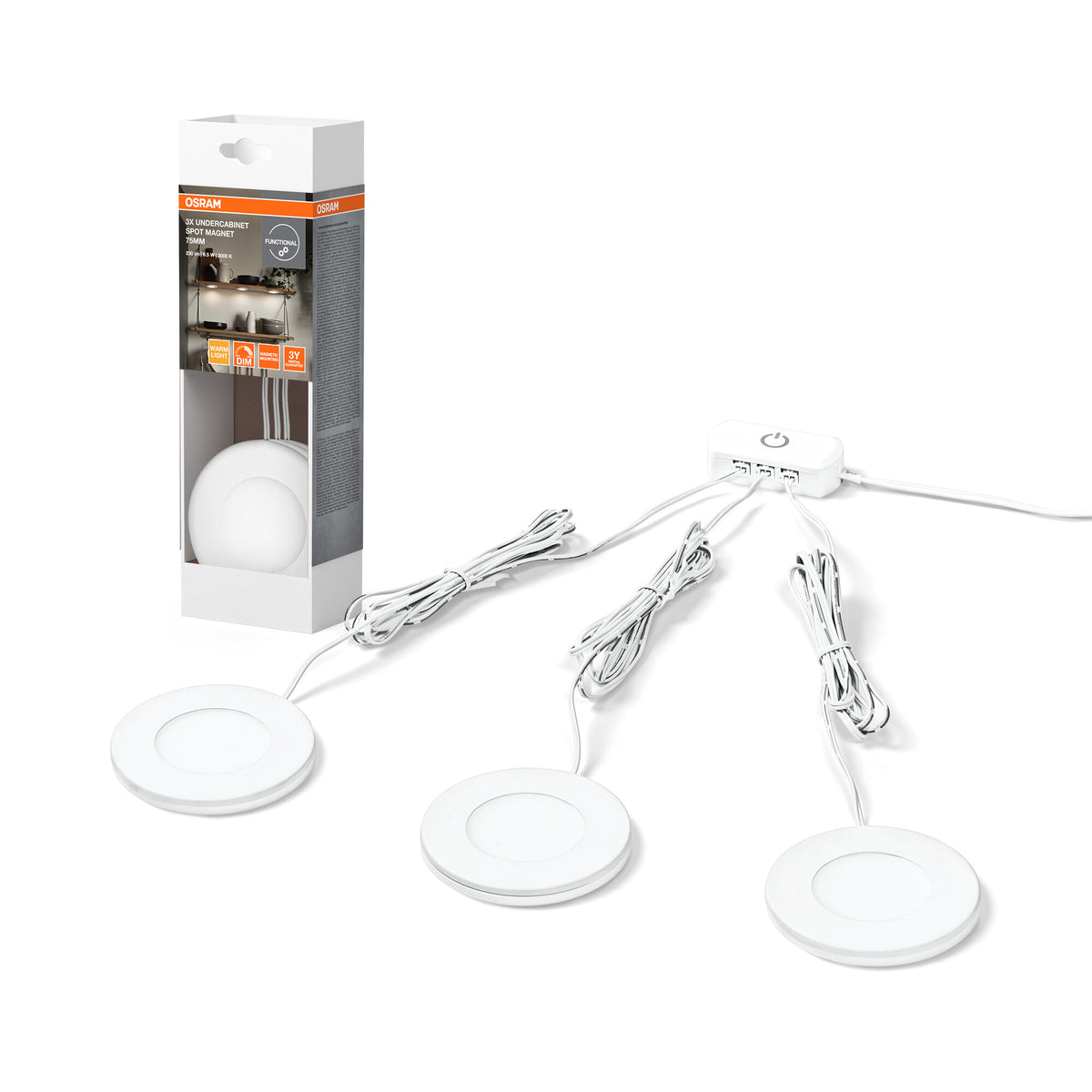 OSRAM Unterschrank-Spot magnetisch 75mm Weiß