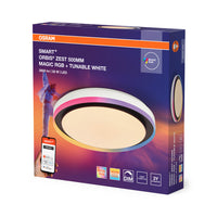 OSRAM SMART + WIFI Magic plafondlamp, wit/zwart, 38W, 50cm, 1050lm