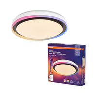 OSRAM SMART + WIFI Magic plafondlamp, wit/zwart, 38W, 50cm, 1050lm