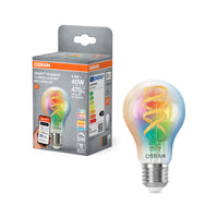 OSRAM SMART+ Matter Filament Classic shapes Multicolor 4.8W 827–865 Multicolor E27
