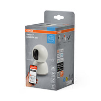 AANBIEDING - OSRAM Wifi SMART+ Slimme binnencamera, wit, incl. gratis smartplug