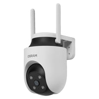 AANBIEDING - OSRAM Wifi SMART+ Slimme buitenbewakingscamera, draaibaar, wit, incl. gratis Smart Plug