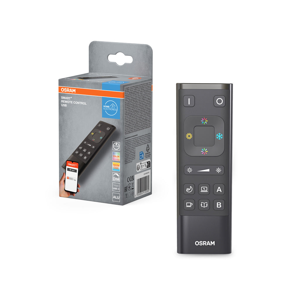 OSRAM Wifi SMART+ AFSTANDSBEDIENING USB-C afstandsbediening, aluminium, zwart