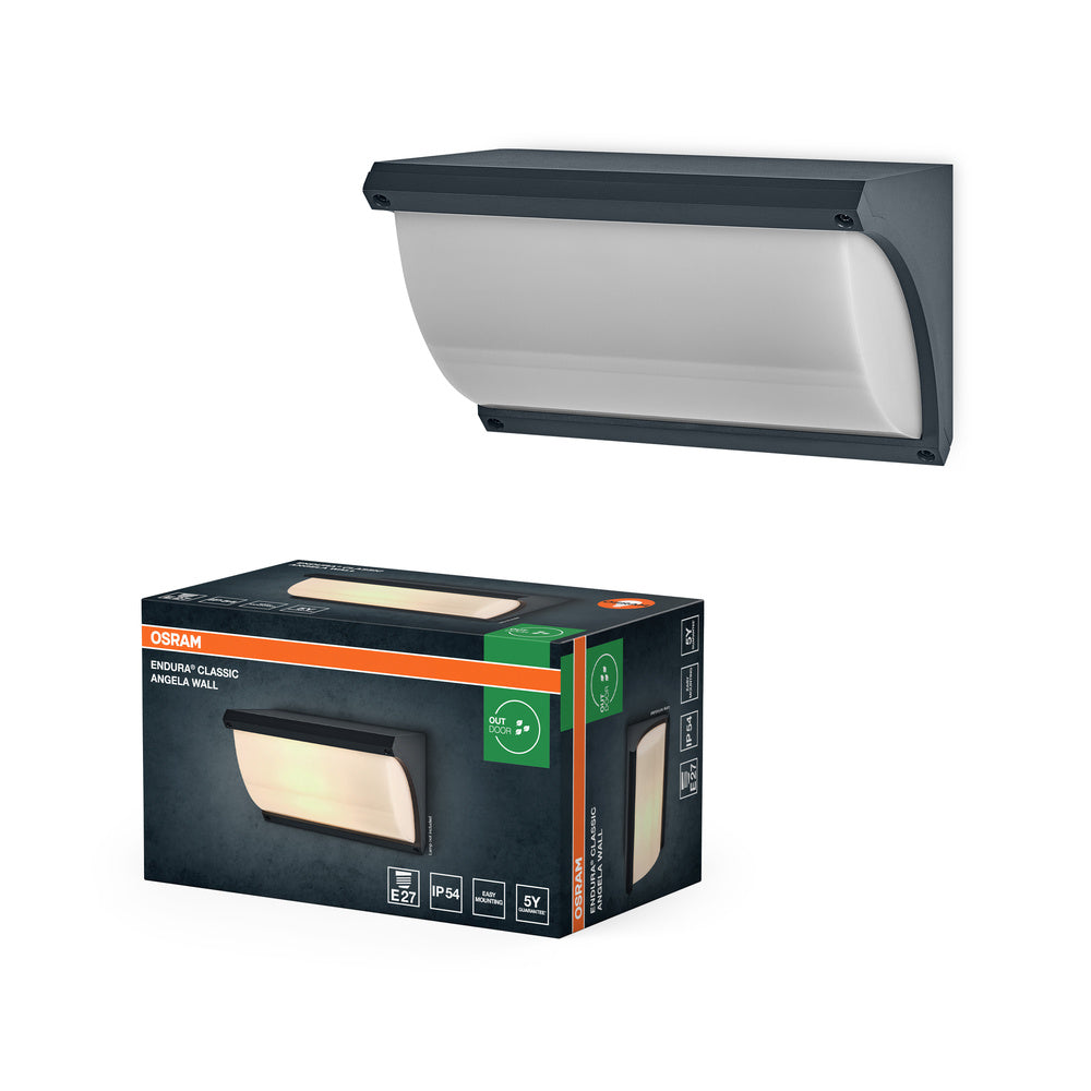 ENDURA CLASSIC ANGELA Wall E27 IP54 Dark Grey