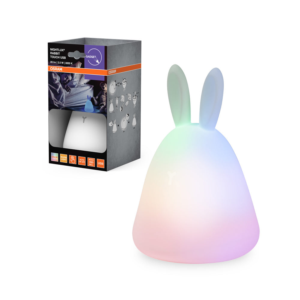 OSRAM NIGHTLUX TOUCH Konijn USB RGBW meerkleurig LED-nachtlampje op batterijen 0,50W