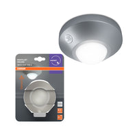 OSRAM NIGHTLUX® LED-plafondlamp/nachtlampje met sensor, werkt op batterijen, 2W / 4000K koel wit, grijs
