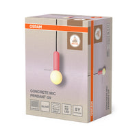 OSRAM DECOR Concrete Mic hanglamp 1xG9 roze