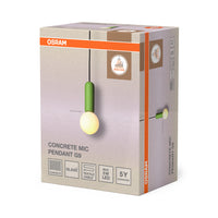 OSRAM DECOR Concrete Mic hanglamp 1xG9 groen