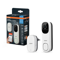 AANBIEDING - OSRAM Wifi SMART+ Slimme buitencamera-deurbel, wit, incl. gratis Smart Plug