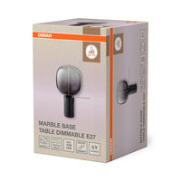 OSRAM DECOR Tafellamp met marmeren voet, dimbaar, E27, zwart