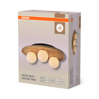 OSRAM DECOR Houten Nest Plafondlamp 1xG9 Bruin
