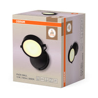 OSRAM DECOR Puck Wandleuchte 11W Schwarz