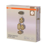 OSRAM DECOR Needle Pendelleuchte Plate Beige 4xE27