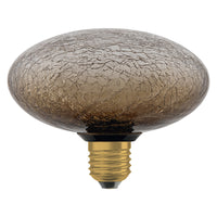 OSRAM DECOR LED-lamp, gebarsten glas, plat, bruin