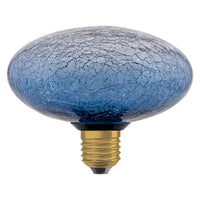 OSRAM DECOR LED-lamp, gebarsten glas, plat, blauw
