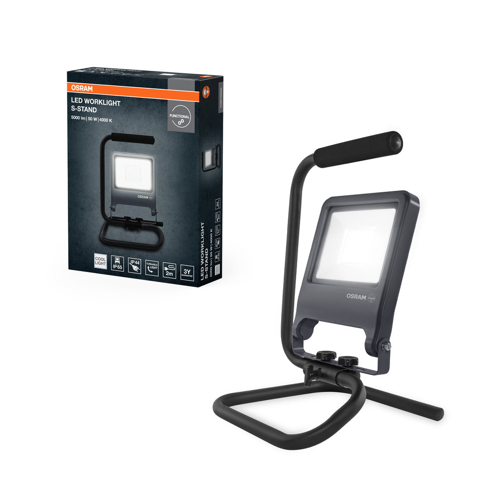 OSRAM Worklights mobiele LED-bouwspot met S-stand 50W / 4000K