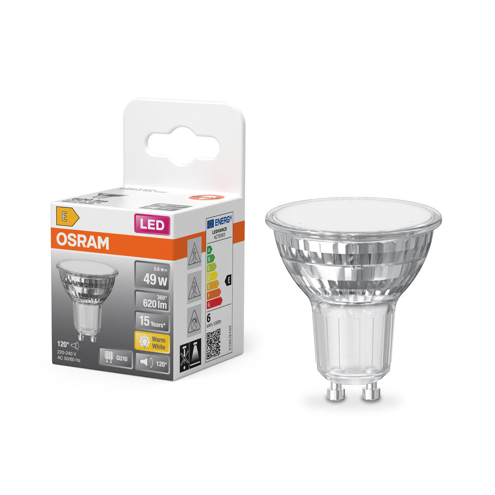 OSRAM LED-reflectorlamp LED STAR PAR16 6,9W 827 GU10 620lm, 620 lm, 2700 K, warm wit