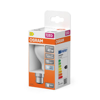 OSRAM LED-lamp LED Retrofit CLASSIC A 4W 840 Matglas B22d, 470 lm, 4000 K, koud wit