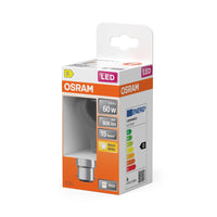 OSRAM LED-lamp LED Retrofit CLASSIC A 6,5W 827 Clear B22d, 806 lm, 2700 K, warm wit