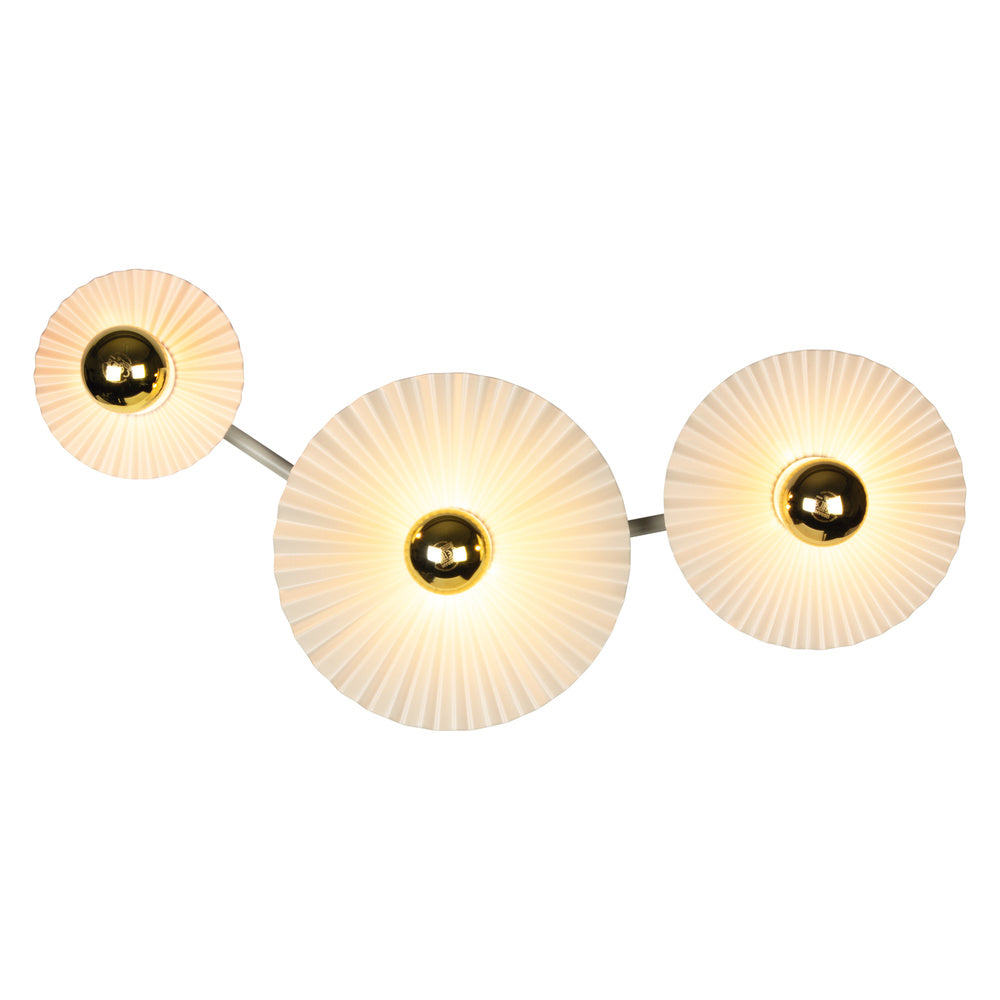 OSRAM DECOR Geplooide wandlamp 3xE27 Beige