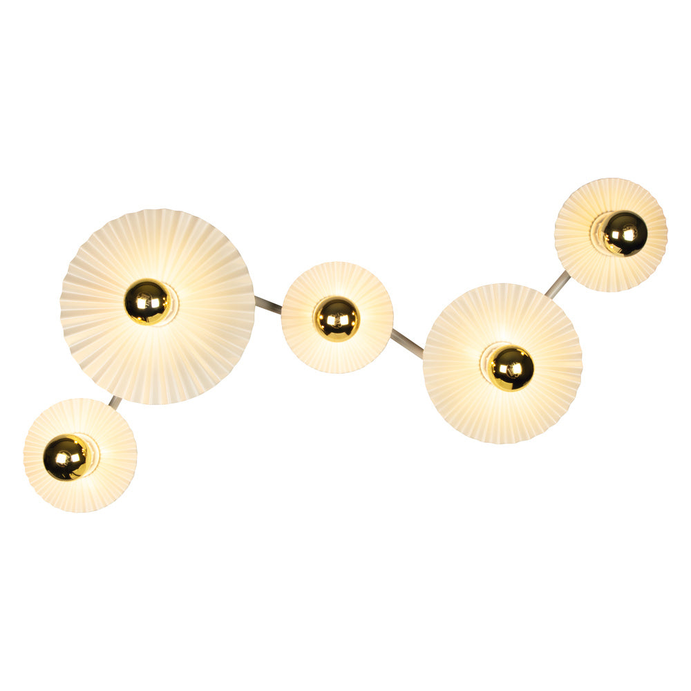 OSRAM DECOR Geplooide wandlamp 5xE27 Beige