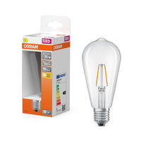 OSRAM LED Lampe LED Retrofit CLASSIC ST 2.5W 827 Clear E27, 250 lm, 2700 K, Warmweiß