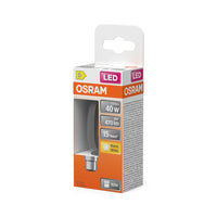 OSRAM LED-lamp LED Retrofit CLASSIC B 4W 827 Clear B22d, 470 lm, 2700 K, warm wit