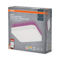 OSRAM Wifi SMART+ ORBIS BACKLIGHT LED Plafondlamp RGBW Meerkleurig 35x35cm Instelbaar Wit 28W / 3000-6500K