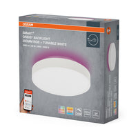 OSRAM Wifi SMART+ ORBIS BACKLIGHT LED Plafondlamp RGBW Meerkleurig 35cm Instelbaar Wit 28W / 3000-6500K