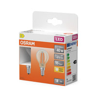 OSRAM LED Retrofit Classic P 3.4W 827 transparant E14