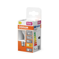 OSRAM LED-lamp LED-retrofit CLASSIC P 4W 827 Matglas B22d, 470 lm, 2700 K, Warm wit
