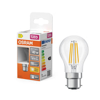 OSRAM LED-lamp LED Retrofit CLASSIC P 4W 827 Clear B22d, 470 lm, 2700 K, warm wit
