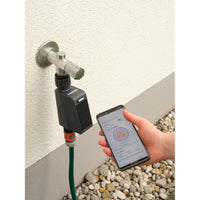 OSRAM SMART+ Wifi smarte Bewässerungssteuerung, Wasserzähler, Solar, Dunkelgrau