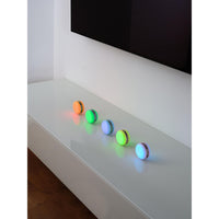 OSRAM Bluetooth SMART+ Macaron Lautsprecher mit Bewegungssteuerung, LED-Licht RGB,  Pink